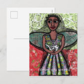 Engel van solidariteit feestdagenkaart (Voorkant / Achterkant)