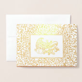 Engel van Thanksgiving Luxe Folie Kaarten (Voorkant met envelop)