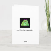 engel van verering… door peacewillow feestdagen kaart (Achterkant)