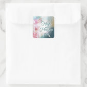 Engel Vierkante Sticker (Tas)