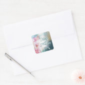 Engel Vierkante Sticker (Envelop)