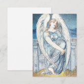 Engel Vintage Religieuze Kunst Devotionele Heilige Bedankkaart (Voorkant / Achterkant)