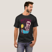 Engel vissersboot skelet schedel angler t-shirt (Voorkant volledig)