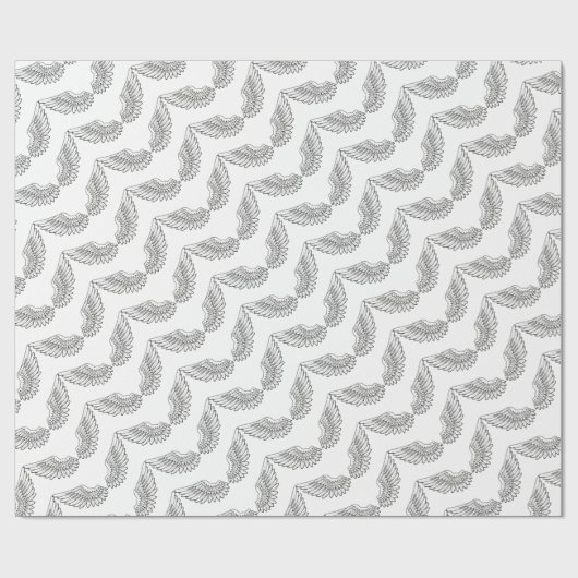 engel vleugels cadeaupapier (Vlak)