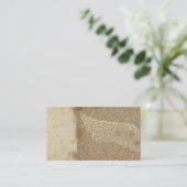  engel vleugels grunge brown visitekaartjes (Staand voorkant)