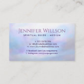 Engel vleugels zachtjes het hart omarmen visitekaartje (Achterkant)