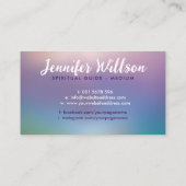 Engel vleugels zachtjes het hart omarmen visitekaartje (Achterkant)