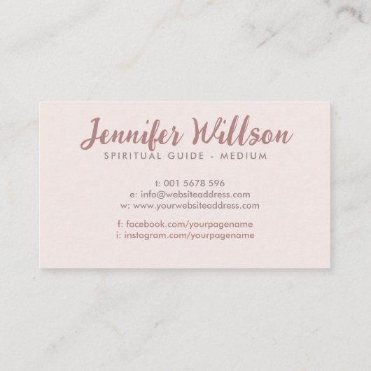 Engel vleugels zachtjes het hart omarmen visitekaartje (Achterkant)