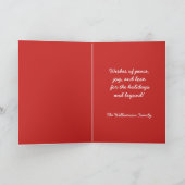 Engel voor de kerstmis feestdagen kaart (Binnen)