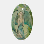 Engel voor vrede keramisch ornament (Rechts)