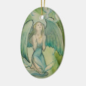 Engel voor vrede keramisch ornament (Links)