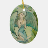 Engel voor vrede keramisch ornament (Achterkant)