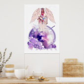 Engel voor vrede poster (Keuken)