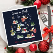 Engel Vrede op Aarde Kerstmis Servet