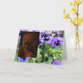 Engel Vrienden Blanco Kaart (Gele Bloem)