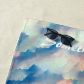 Engel vrouw vleugels hemelse religie hemel strandlaken (In situ)