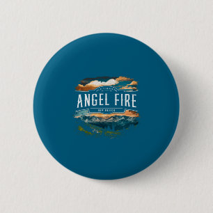 Engel Vuur Bergen New Mexico Wandelen Buiten Vi Ronde Button 5,7 Cm