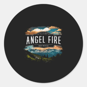 Engel Vuur Bergen New Mexico Wandelen Buiten Vi Ronde Sticker