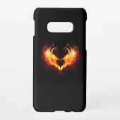 Engel Vuur Hart met Vleugels Samsung Galaxy Hoesje (Achterkant)