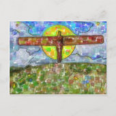 engel (waterverf) briefkaart (Voorkant)