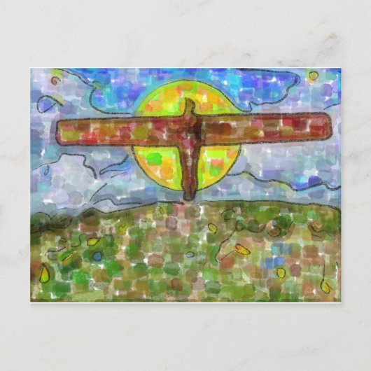 engel (waterverf) briefkaart (Voorkant)