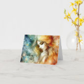 Engel Wens Troostkaart Kaart (Gele Bloem)