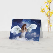 Engel Wenskaart Kaart (Gele Bloem)
