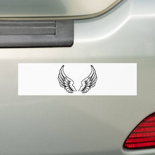 engel_wings_3_ bumpersticker (Op auto)