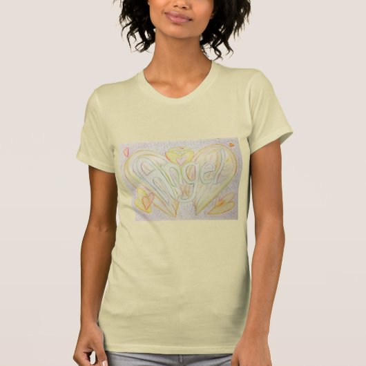 Engel Woord Inspirerende Aangepaste Kunst T-shirts (Voorkant)