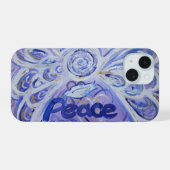 Engel Woordkunst Aangepaste iPhone Hoes 15 Case (Achterkant horizontaal)