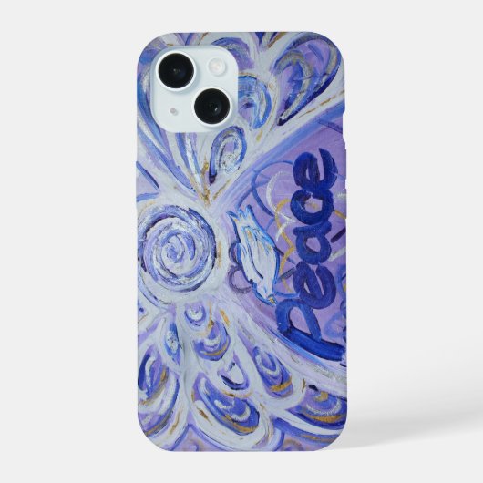Engel Woordkunst Aangepaste iPhone Hoes 15 Case (Achterkant)