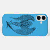 Engel zwart-blauw ontwerp Case-Mate iPhone case (Achterkant (horizontaal))
