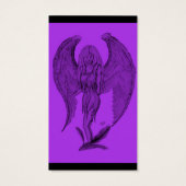 Engel zwart-paars ontwerp visitekaartje (Achterkant)