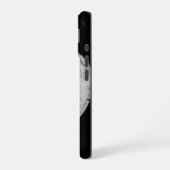 Engel - Zwart-wit ontwerp iPhone 16 Hoesje (Linkerkant)