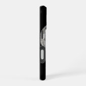 Engel - Zwart-wit ontwerp iPhone 16 Hoesje (Rechterkant)