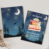Engelachtig Achtertuin Halloween Filmavond Feest Kaart