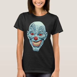 Engelachtig Griezelen Clown Gezicht Halloween Horr T-shirt