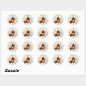 Engelachtig Halloween-feest Ronde Sticker (Vel)