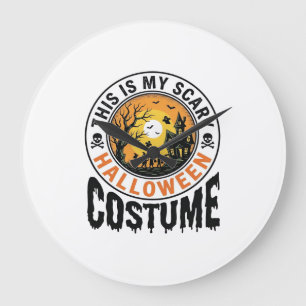 Engelachtig Halloween Kostuum Vintage Gravure Shir Grote Klok