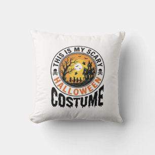 Engelachtig Halloween Kostuum Vintage Gravure Shir Kussen