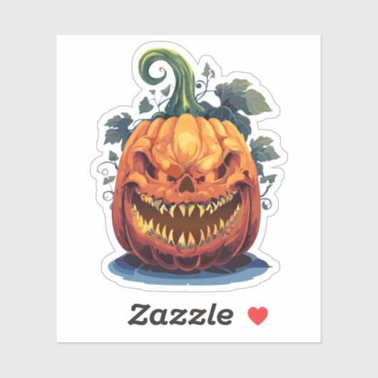 Engelachtig Halloween-monster Sticker (Vel)