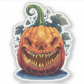 Engelachtig Halloween-monster Sticker (Voorkant)