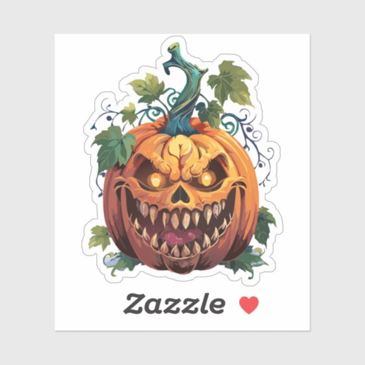 Engelachtig Halloween-monster Sticker (Vel)