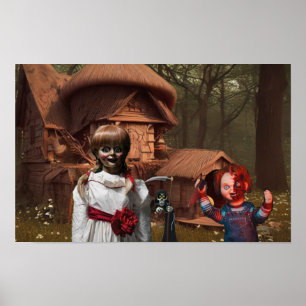 Engelachtig Halloween. Poster