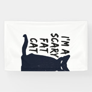 Engelachtig Halloween zwart kat ontwerp grafisch Spandoek