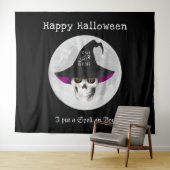 Engelachtig heks Halloween-feest Wandkleed (In Situ (horizontaal))