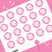 Engelachtig Kind Griezige Roze Halloween Sticker m