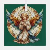 Engelachtig omkeerbaar glas-in-lood ornament (Achterkant)