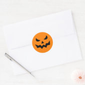 Engelachtig Pompoen Gezicht / Stickers (Envelop)