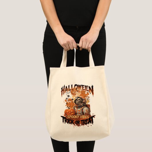 Engelachtige astronaut Halloween Tote Bag (Voorkant (product))
